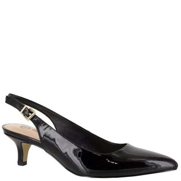 #32 BELLA VITA WOMEN'S  Slingback Pumps  Black Patent (Size 12 WW) - Picture 1 of 1